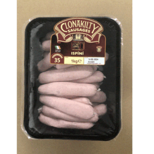 Clonakilty Standard “Ispíní” Sausages 1kg x 1