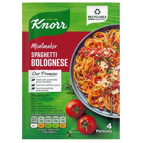 Knorr Mealmaker Spaghetti Bolognesse 47g x 4 Pack