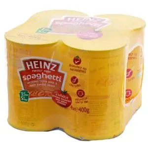 Heinz Spaghetti in Tomato Sauce 400g x 4Pk