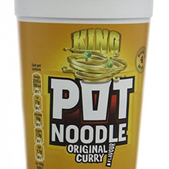 King Pot Noodle Orginal Curry 114g (12 Pack)