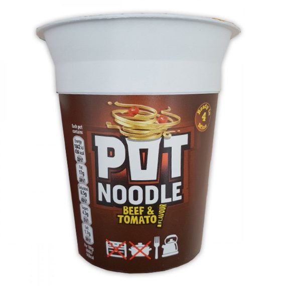 Pot Noodle Beef & Tomato 90g x 12 pack