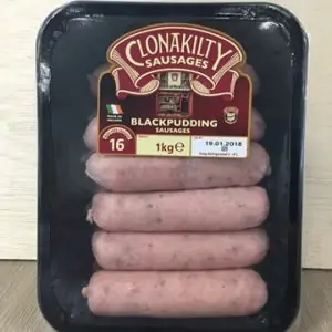 Clonakilty Black Pudding Sausages 2 x 1kg