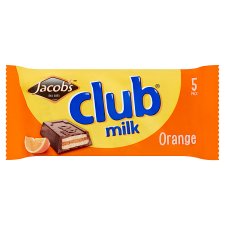 Jacobs Club Milk Orange 5 Pack 110g