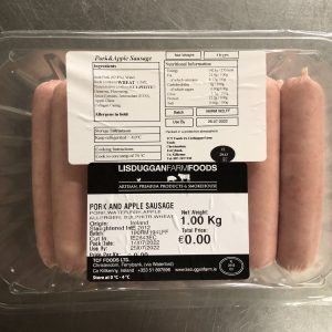 Pork & Apple Sausages 1kg