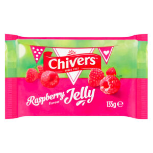 Chivers Raspberry flavour jelly 135g x (12 packs)