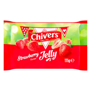 Chivers Strawberry flavour jelly 135g x (12 packs)