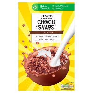 Tesco Choco Snaps Milk Chocolatey Cereal 500g