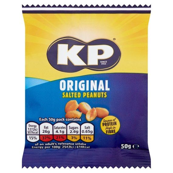KP Salted Peanuts 50g 21 pack