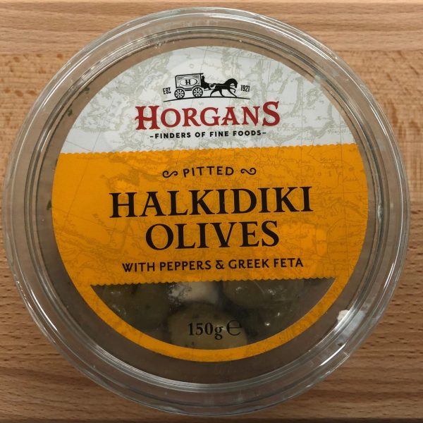 Horgans Pitted Halkidiki Olives with Peppers & Greek Feta (150g)