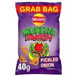 Walkers Monster Munch Pickled Onion Corn Snack 40g x (30 per box)