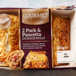 McColgans Gourmet 2 x Pork & Pancetta Sausage Rolls (260g) x 8 per box