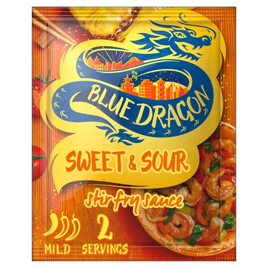 Blue Dragon Sweet & Sour Stir Fry Sauce 120g x (4 pack)