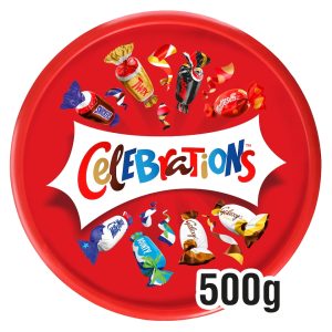 Christmas Celebrations Milk Chocolates Tub 500g