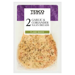 Tesco Garlic & Coriander Naan (2 per pack) 260g