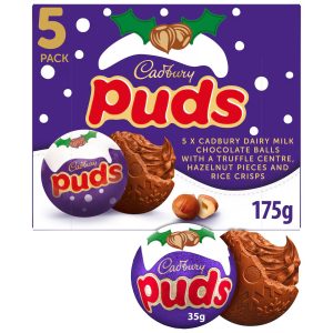 Cadbury Dairy Milk Chocolate Xmas Puds 5 Pack 175g