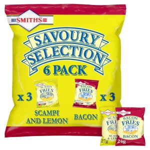 Smiths Savoury Selection Crisps 6 Pack 153g
