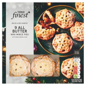 Tesco Finest 9 All Butter Pastry Mini Mince Pies