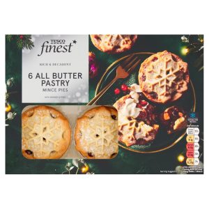 Tesco Finest All Butter Pastry Mince Pies 6 Pack