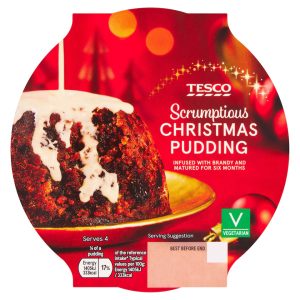 Tesco Christmas Pudding Infused With Brandy 400g