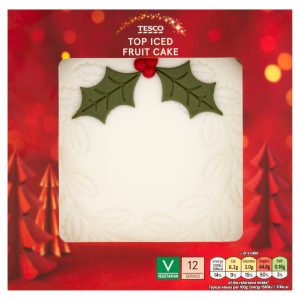 Tesco Top Iced Fruit Cake 907g