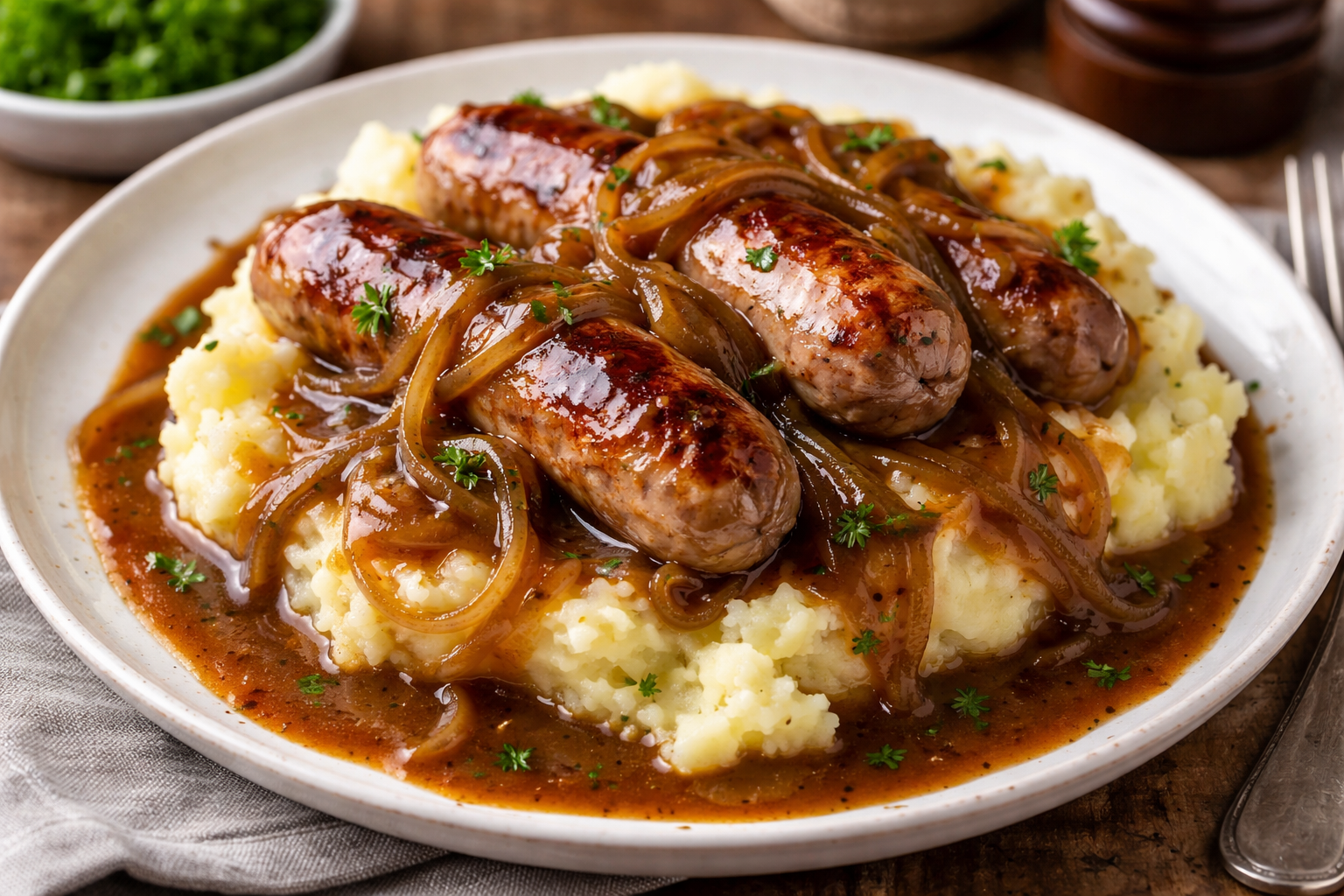 Bangers and mash