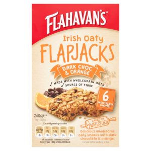 Flahavan's Irish Oaty Flapjacks Dark Choc & Orange 240g (6 x 40g)