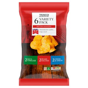 Tesco Variety Crisps 6X25g