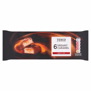 Tesco Dreamy Caramel Chocolate Bars Multipack 6 X 40g