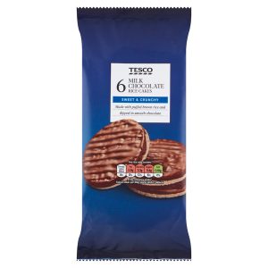 Tesco Rice Cakes Milk Chocolate 105g