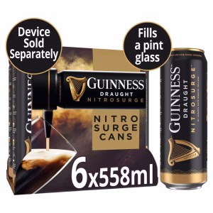 Guinness Draught Nitrosurge Stout Beer 4 x (6 x 558ml)